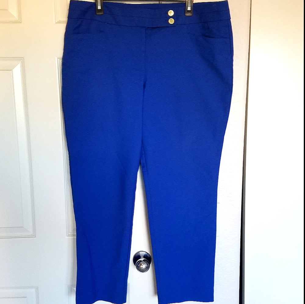 Anne Klein Blue Dress Pants Size 16